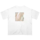 天宮エリカのフルイド ライトグレイッシュ Oversized T-Shirt
