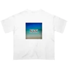 K&Kのグラデーションカラー(文字あり★青系) オーバーサイズTシャツ