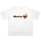 ArayashikI_Japanの炎-Blazing Fire-【淡色系アパレル】 オーバーサイズTシャツ