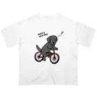 efrinmanのbicycleラブ 黒 オーバーサイズTシャツ