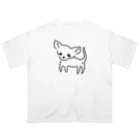 akane_art（茜音工房）のゆるチワワ（クリア） オーバーサイズTシャツ