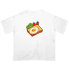 Wonder Bird Forestのピクセル・目玉焼きトースト オーバーサイズTシャツ