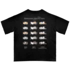 BowWoof Shopの【背面】こいぬシェルティ無防備な白文字系 Oversized T-Shirt