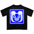 ✨🌈✨ユラクラカン🇯🇵 ✨🌈✨の🌈ʕ•ᴥ•ʔ KUMAZUKIN 🌈ʕ•ᴥ•ʔ 青空ブルーバージョン  オーバーサイズTシャツ