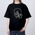 mindwaveincのぴよこ豆(即席ラーメンをかじる･ひとり) オーバーサイズTシャツ