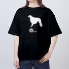 bow and arrow のボルゾイ オーバーサイズTシャツ