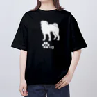 bow and arrow のパグ犬 Oversized T-Shirt