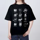 SU-KUのThe Zodiac of Fukushima(白抜き) オーバーサイズTシャツ