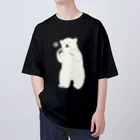 ハルクマ SUZURI STOREのシロクマとおやすみ オーバーサイズTシャツ