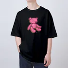 Illustrator Moca&Ram shopのpapamama Teddy bear🐻/ パパママ テディベア Oversized T-Shirt