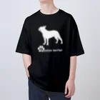 bow and arrow のボストンテリア Oversized T-Shirt