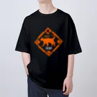 百舌式のアーミーキャット非戦闘員用ユニフォーム Oversized T-Shirt