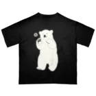 ハルクマ SUZURI STOREのシロクマとおやすみ オーバーサイズTシャツ