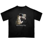 犬と両思いのTeleworking Dog オーバーサイズTシャツ