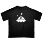 cosmicatiromのUFO 白 オーバーサイズTシャツ