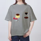 mifの物想いプリンネ🍮☕️ オーバーサイズTシャツ