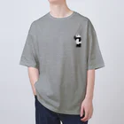 パンダむんのハンディファン(ワンポイント) Oversized T-Shirt