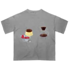 mifの物想いプリンネ🍮☕️ オーバーサイズTシャツ