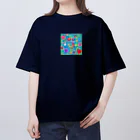 カレー屋　月夜のライオンの愛がいっぱい❤️ Oversized T-Shirt