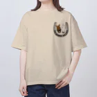 SHOP HAPPY HORSES（馬グッズ）の蹄鉄デザイン（メタル） Oversized T-Shirt