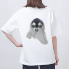 【ホラー専門店】ジルショップの可愛い＊おばけ犬＊写真アート＊チワワ オーバーサイズTシャツ