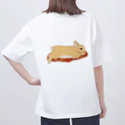 mofumofudouの兎ワッサンド オーバーサイズTシャツ
