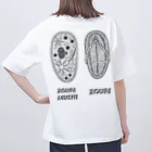 LalaHangeulのゾウリムシとゾウリ　バックプリント Oversized T-Shirt