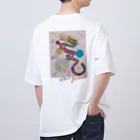 yamanesunのオーロラ龍～peaceful days～ Oversized T-Shirt