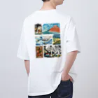 すとろべりーガムFactoryの【バックプリント】 ドット浮世絵 オーバーサイズTシャツ