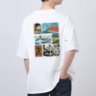 すとろべりーガムFactoryの【バックプリント】 ドット浮世絵 Oversized T-Shirt