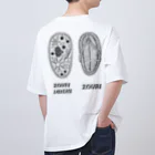 LalaHangeulのゾウリムシとゾウリ　バックプリント Oversized T-Shirt