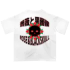 Ａ’ｚｗｏｒｋＳの薔薇と髑髏(両面プリント) オーバーサイズTシャツ