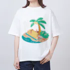 とりかえるのとりかえる　サマーなTシャツ オーバーサイズTシャツ