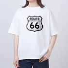 アロハスタイルハワイのU.S. Route 66  ルート66　ブラック オーバーサイズTシャツ