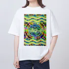 ✨🌈✨ユラクラカン🇯🇵 ✨🌈✨の🎉Hello New Earth 🌎 Oversized T-Shirt