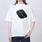 shimmy_sのflat stone with white lines　 Oversized T-Shirt