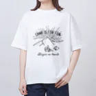 Too fool campers Shop!のSHIZENnoMORI01(黒文字) オーバーサイズTシャツ