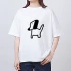 てつくんのお店の手書き やんわりワンコ  Oversized T-Shirt