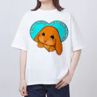 LalaHangeulのLop eared rabbit(ロップイヤーラビット) 英語バージョン オーバーサイズTシャツ