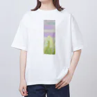 家の中の蛙 SUZURI店／森本の緩やかと穏やかは違う（縦長） Oversized T-Shirt