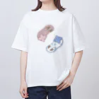 Jackalope Houseのツノアリウサギアジサイモドキウミウシ 2匹ver. Oversized T-Shirt