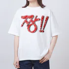 LalaHangeulの짱!!(最高‼︎) 韓国語デザイン　横長バージョン オーバーサイズTシャツ