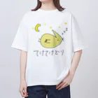 てけてけどり公式の寝てるてけてけどり オーバーサイズTシャツ