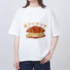 mofumofudouの兎ワッサンド オーバーサイズTシャツ