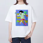 大きめの棚の鉄骨渡り少女 Oversized T-Shirt