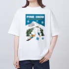 キッズモード某のファインスノー！ オーバーサイズTシャツ