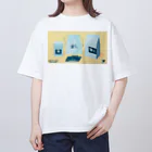 Teal Blue CoffeeのCOFFEE GIFT -Chocolate- YELLOW Ver. オーバーサイズTシャツ