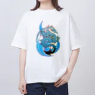 Ａ’ｚｗｏｒｋＳのBLUE DRAGON Oversized T-Shirt