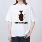 MrKShirtsのKabutomushi (カブトムシ) 色デザイン オーバーサイズTシャツ