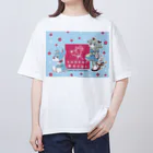 obosa_DENS/SABEAR_shop ＠SUZURIのsabear dogs キービジュアル_ウエア オーバーサイズTシャツ